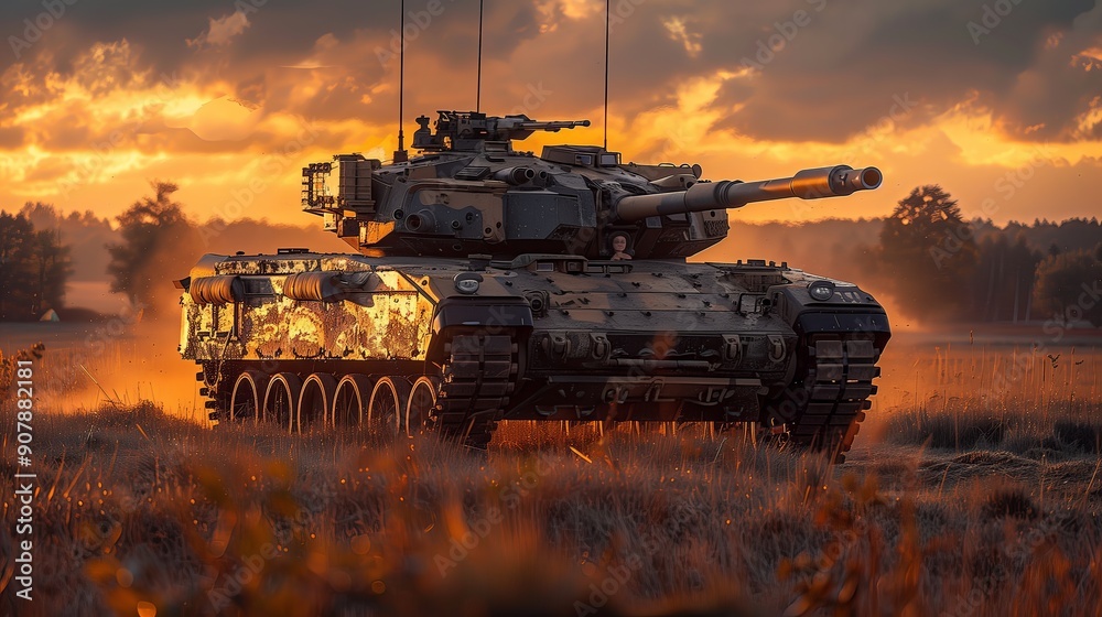 Fototapeta premium Sunset Stronghold