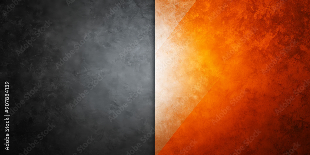 A dark gray surface meets a vibrant orange surface, separated by a sharp vertical line. The orange side has a gradient effect, contributing to the contrast between the two sides.AI generated. A dark gray surface meets a vibrant orange surface, separated by a sharp vertical line. The orange side has a gradient effect, contributing to the contrast between the two sides.AI generated.