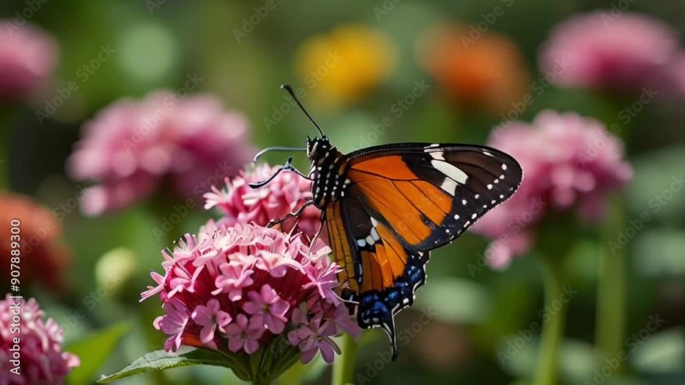monarch butterfly on flower monarch butterfly on flower