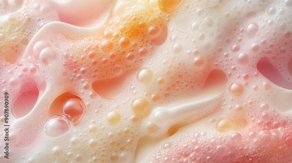 Bubbles in pastel colors creating a delicate pattern, organic shapes, soft and whimsical Bubbles in pastel colors creating a delicate pattern, organic shapes, soft and whimsical