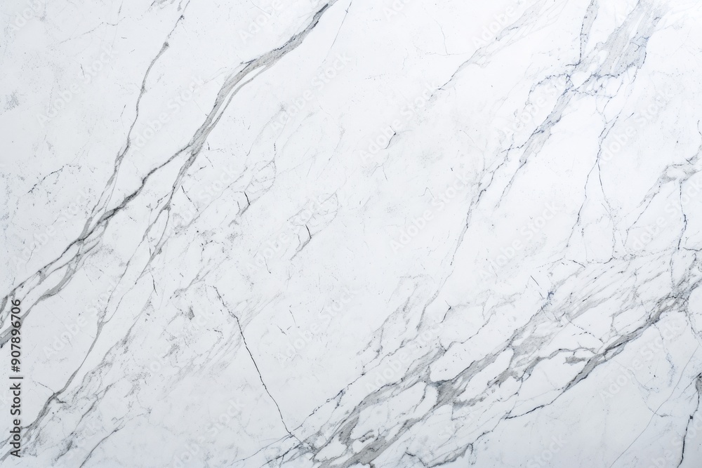 Fototapeta premium Pristine white marble countertop close-up