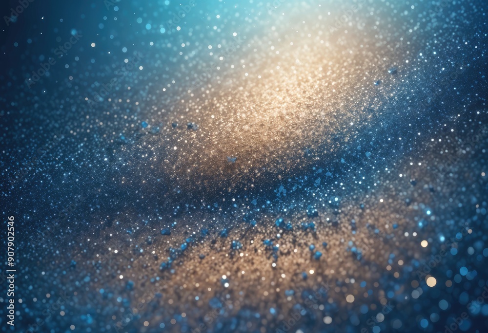 Blue dust with illumination, decorative background Blue dust with illumination, decorative background