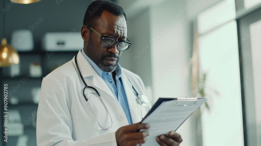 Doctor Assessing Health History in Medical Setting Doctor Assessing Health History in Medical Setting