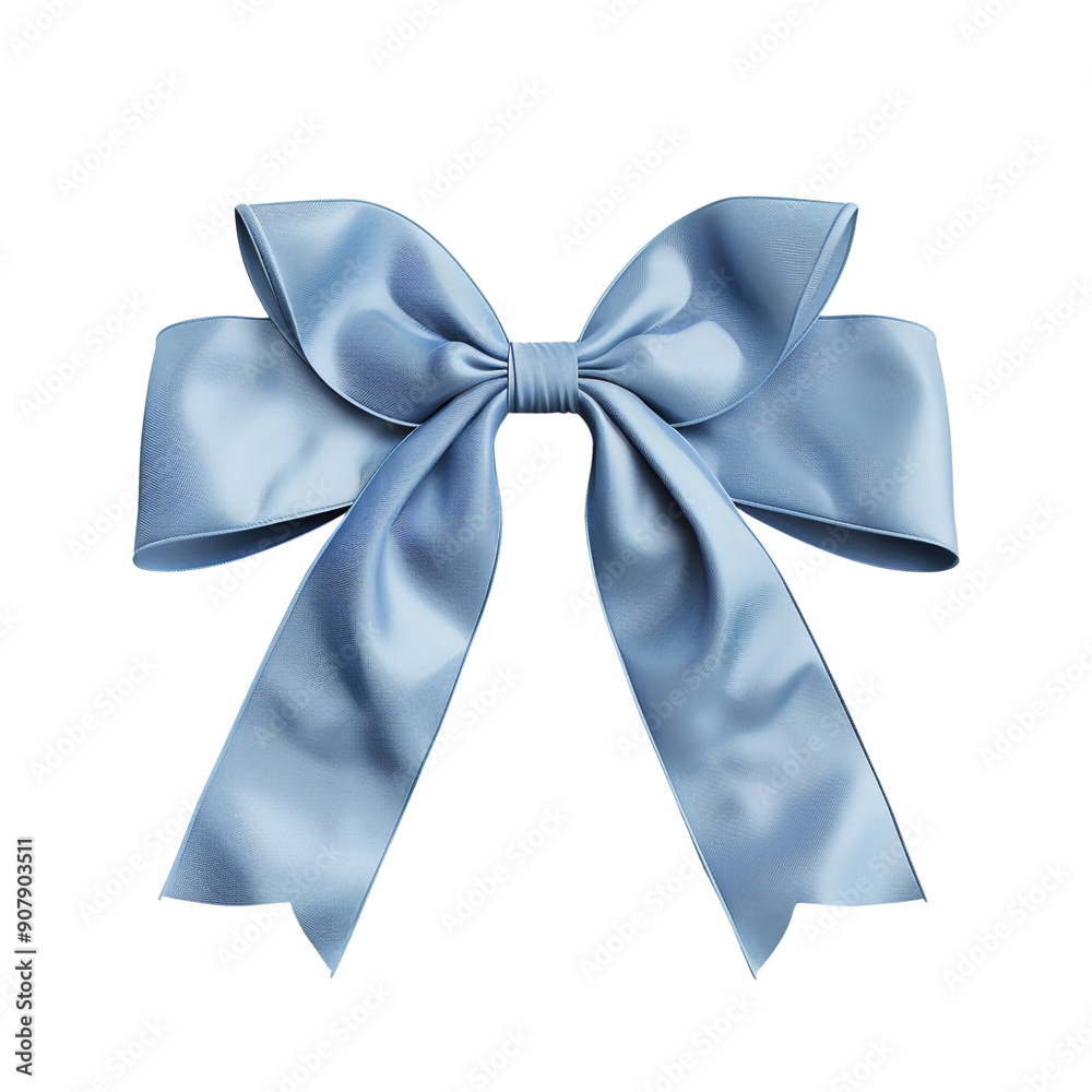 blue bow ribbin on white background render ultra blue bow ribbin on white background render ultra