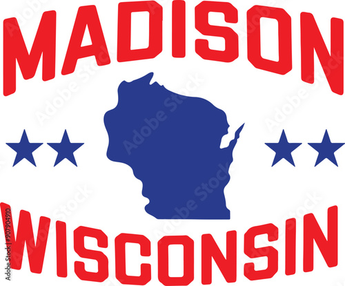 Madison Wisconsin Vector