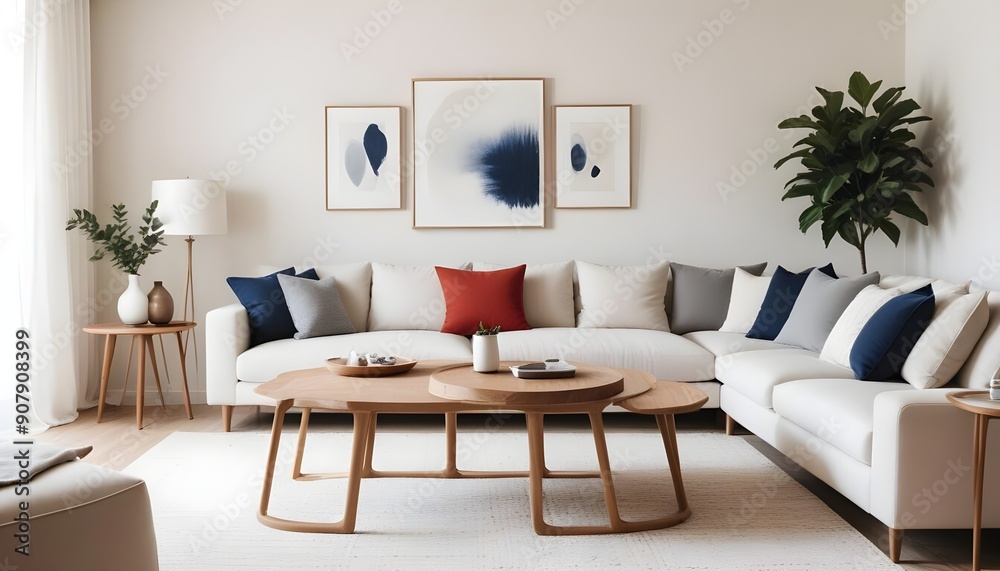 In the modern living room with minimalist interior design, rustic accent pieces enhance the ambiance In the modern living room with minimalist interior design, rustic accent pieces enhance the ambiance