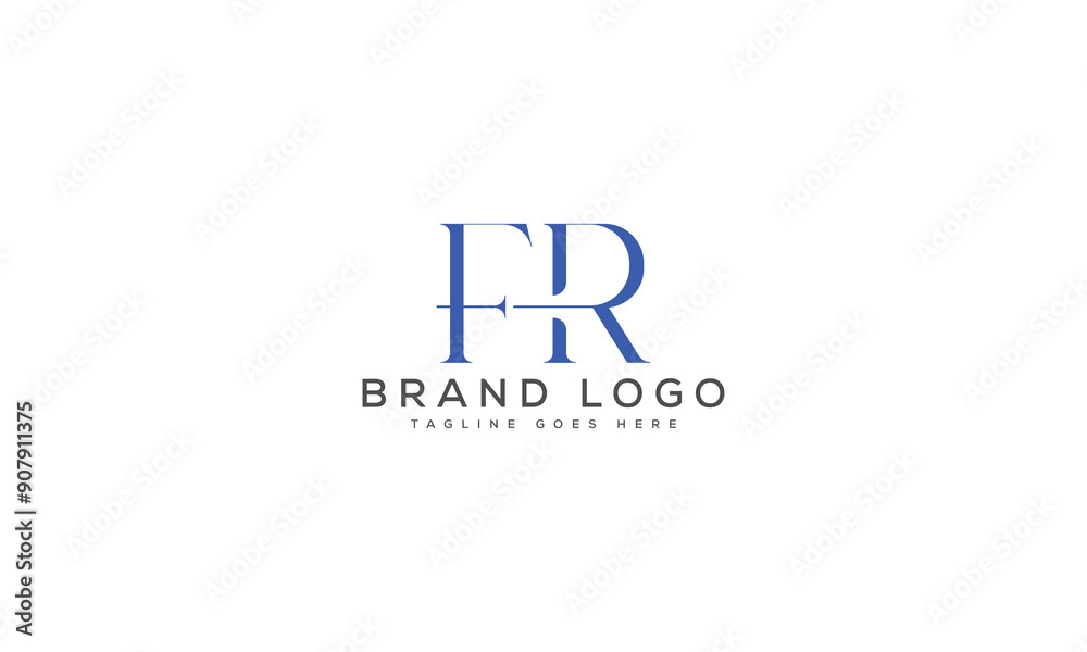 letter FR logo design vector template design for brand. letter FR logo design vector template design for brand.
