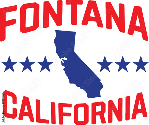 Fontana California Vector