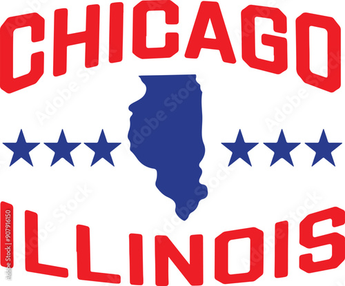 Chicago Illinois Vector