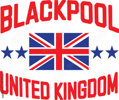 Blackpool United Kingdom Vector