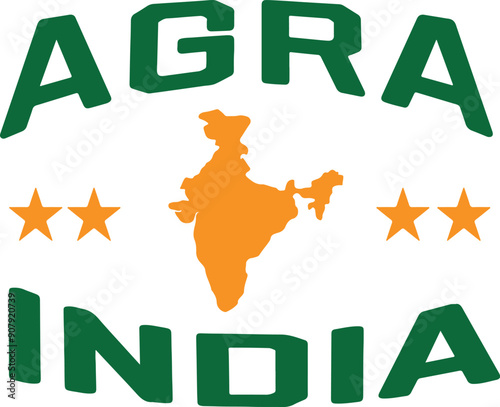 Agra India Vector