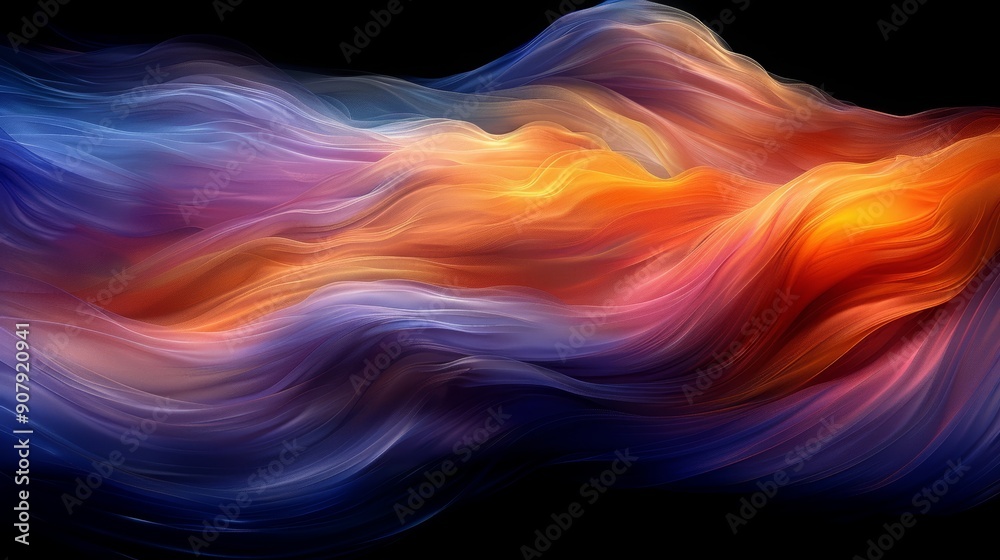 beautiful and colorful rainbow waves, smoke, fog flows on dark background
beautiful and colorful rainbow waves, smoke, fog flows on dark background