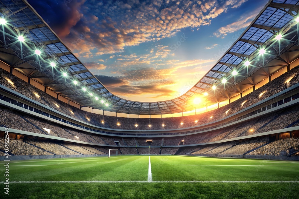 custom made wallpaper toronto digitalstadium 3d rendering, the imaginary soccer arena