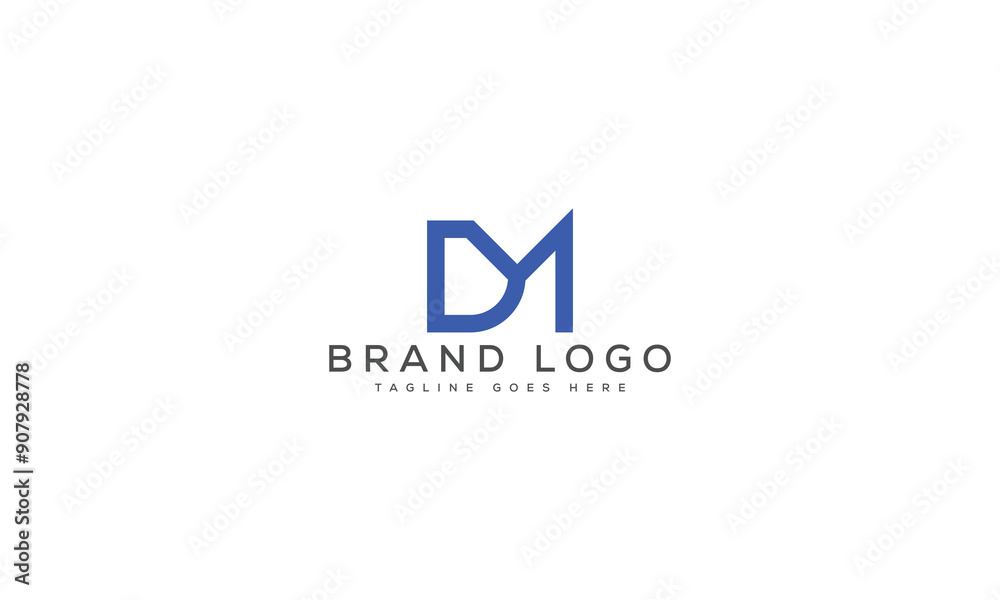 letter DM logo design vector template design for brand. letter DM logo design vector template design for brand.