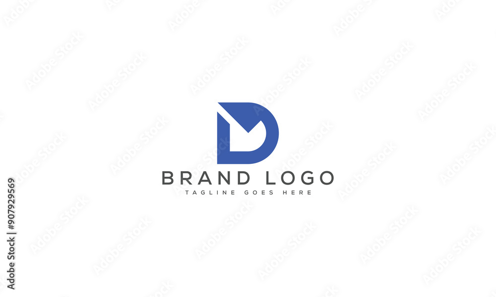letter DM logo design vector template design for brand. letter DM logo design vector template design for brand.