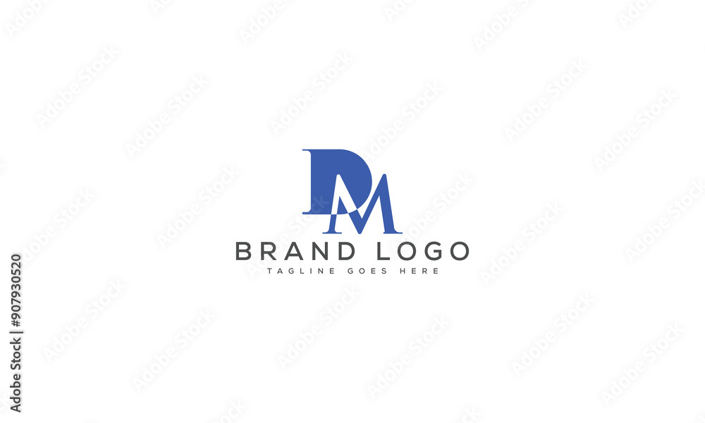 letter DM logo design vector template design for brand. letter DM logo design vector template design for brand.