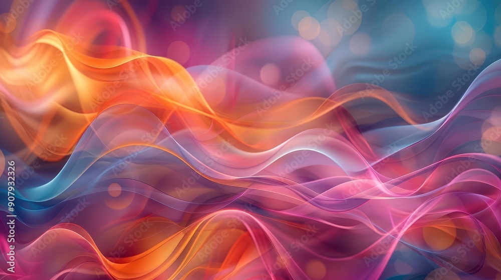 Fluid organic shapes with delicate bokeh patterns, Abstract Backgrounds, dreamy abstract art Fluid organic shapes with delicate bokeh patterns, Abstract Backgrounds, dreamy abstract art