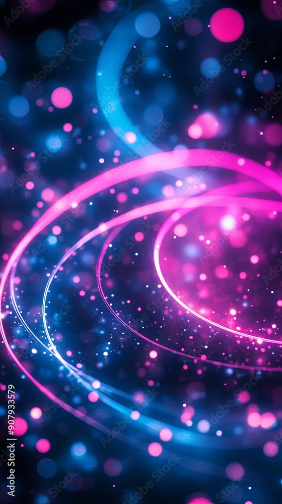 Obraz premium Dynamic Laser Light Show in Vibrant Colors