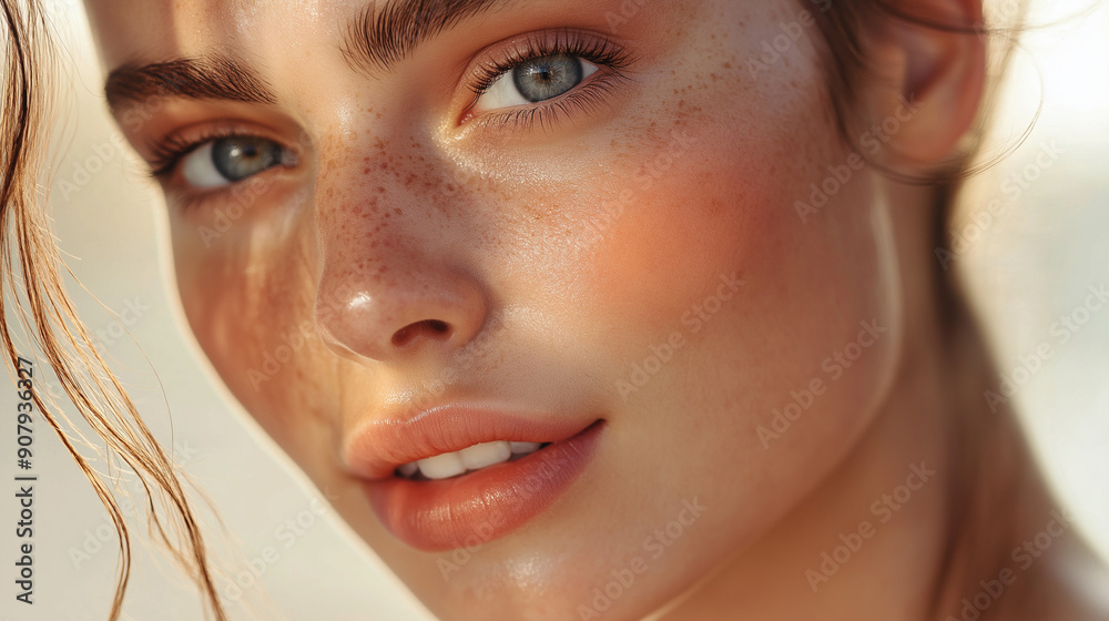 Woman with Glowing Healthy Skin, Natural Beauty. Ideal for Skincare Promotions, Beauty Campaigns, and Wellness Marketing. Radiant Complexions, Natural Products, and Healthy Lifestyle Imagery. Woman with Glowing Healthy Skin, Natural Beauty. Ideal for Skincare Promotions, Beauty Campaigns, and Wellness Marketing. Radiant Complexions, Natural Products, and Healthy Lifestyle Imagery.