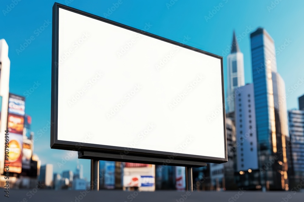 Digital billboard with rotating franchise ads, symbolizing targeted marketing campaigns Digital billboard with rotating franchise ads, symbolizing targeted marketing campaigns
