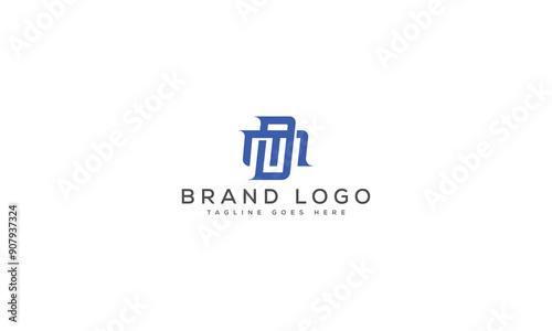 letter DM logo design vector template design for brand.