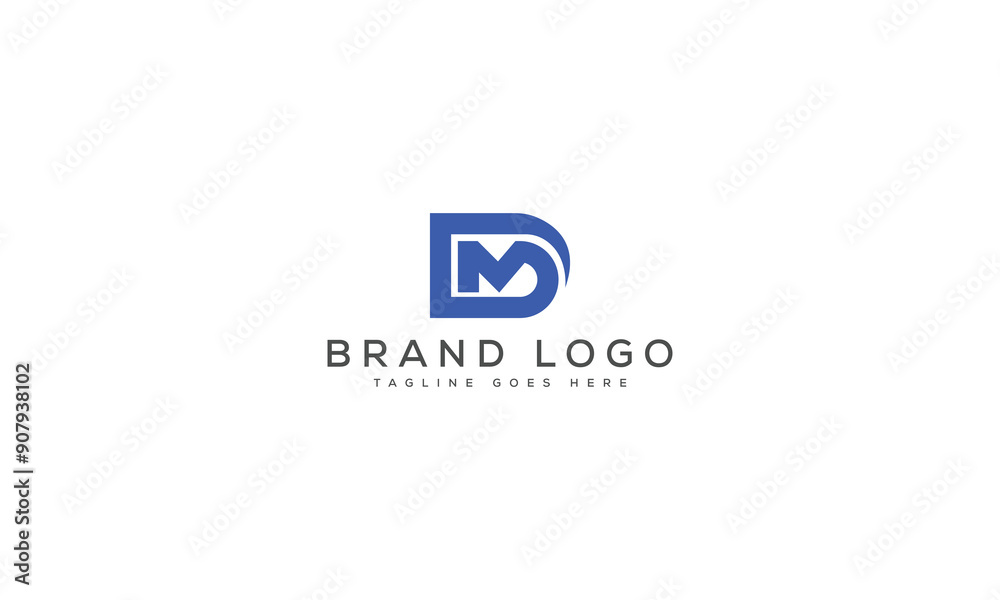 letter DM logo design vector template design for brand. letter DM logo design vector template design for brand.