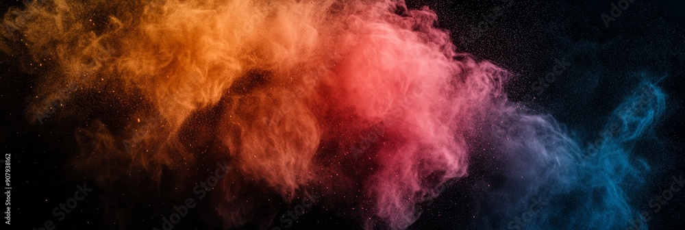 A captivating image of vibrant orange, red, and blue smoke swirling against a dark backdrop, symbolizing energy, passion, creativity, mystery, and transformation. A captivating image of vibrant orange, red, and blue smoke swirling against a dark backdrop, symbolizing energy, passion, creativity, mystery, and transformation.