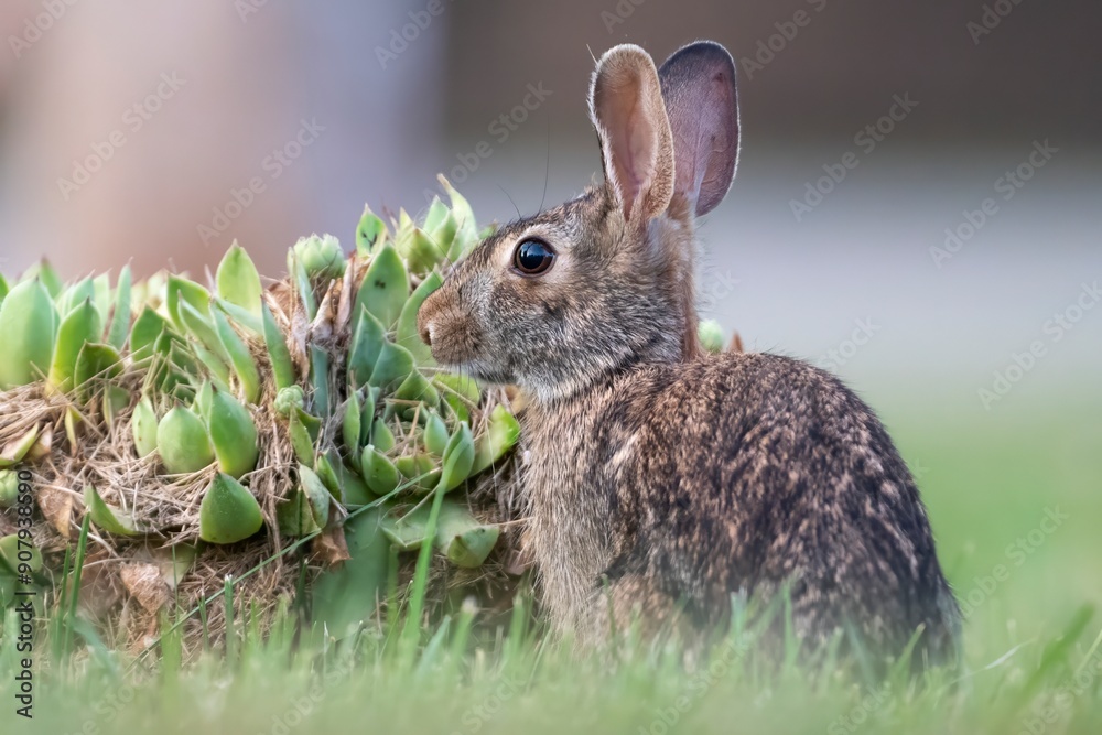 Fototapeta premium rabbit in the grass