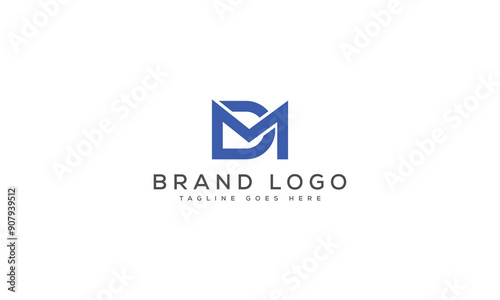 Free Download letter DM logo design vector template design for brand. - GFXLoad
