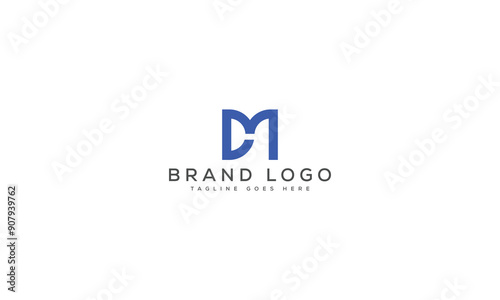 letter DM logo design vector template design for brand.
