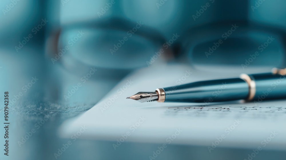 A candidate in a formal outfit, signing a job offer letter at a recruiter's office
