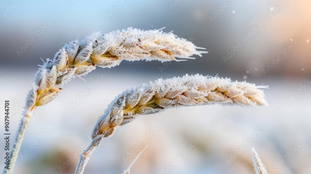 A close-up of crops damaged by unexpected frost or hail A close-up of crops damaged by unexpected frost or hail