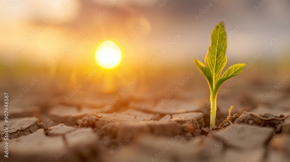 A close-up of parched soil with shriveled crops trying to survive A close-up of parched soil with shriveled crops trying to survive