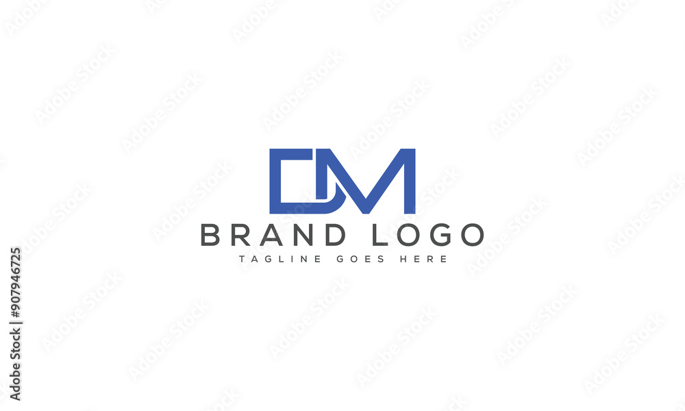 letter DM logo design vector template design for brand. letter DM logo design vector template design for brand.