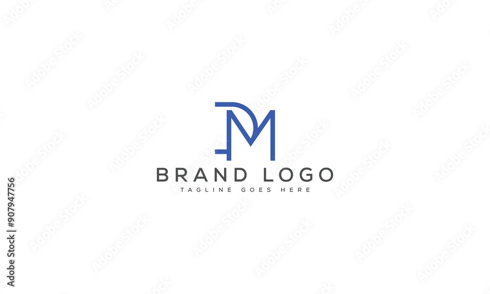 letter DM logo design vector template design for brand. letter DM logo design vector template design for brand.