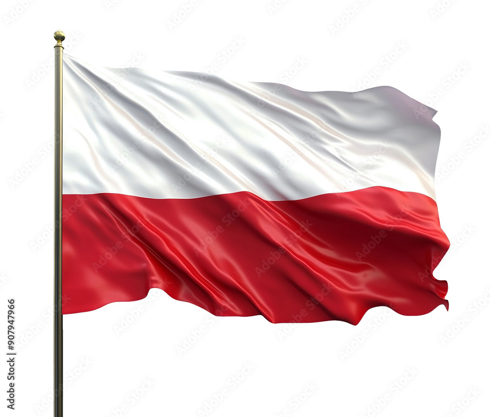 Poland flag isolated on transparent background Poland flag isolated on transparent background