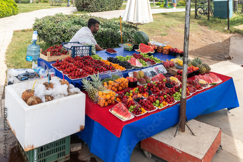 Outdoor fruit stall.