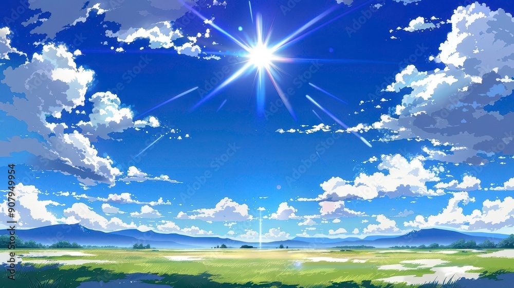 Fototapeta premium blue sky with clouds