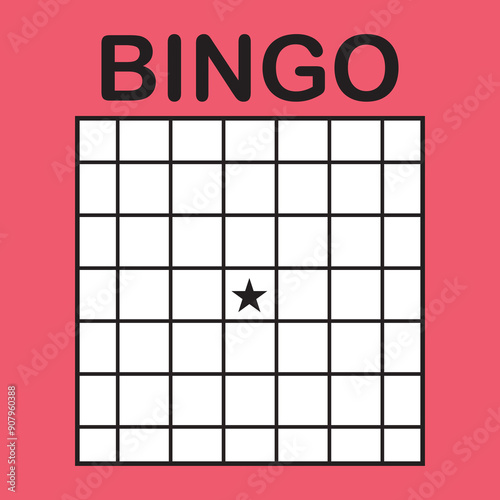 Wallpaper Mural Bingo board icon.Lottery tickets. Lotto bingo cards with numbers, keno gambling.eps10 Torontodigital.ca