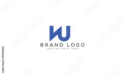 letter NU logo design vector template design for brand.