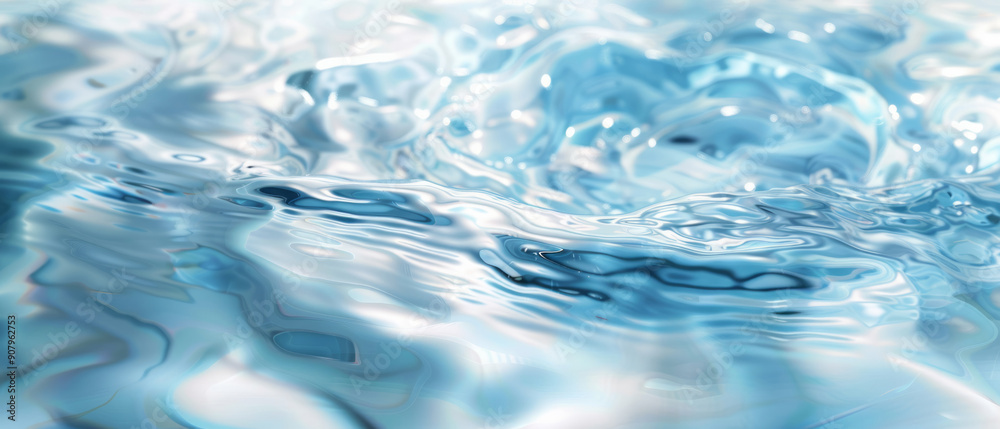 Light background with close-up of swirling water, featuring smooth curves, soft edges, light and sky-blue colors, and textures. Light background with close-up of swirling water, featuring smooth curves, soft edges, light and sky-blue colors, and textures.