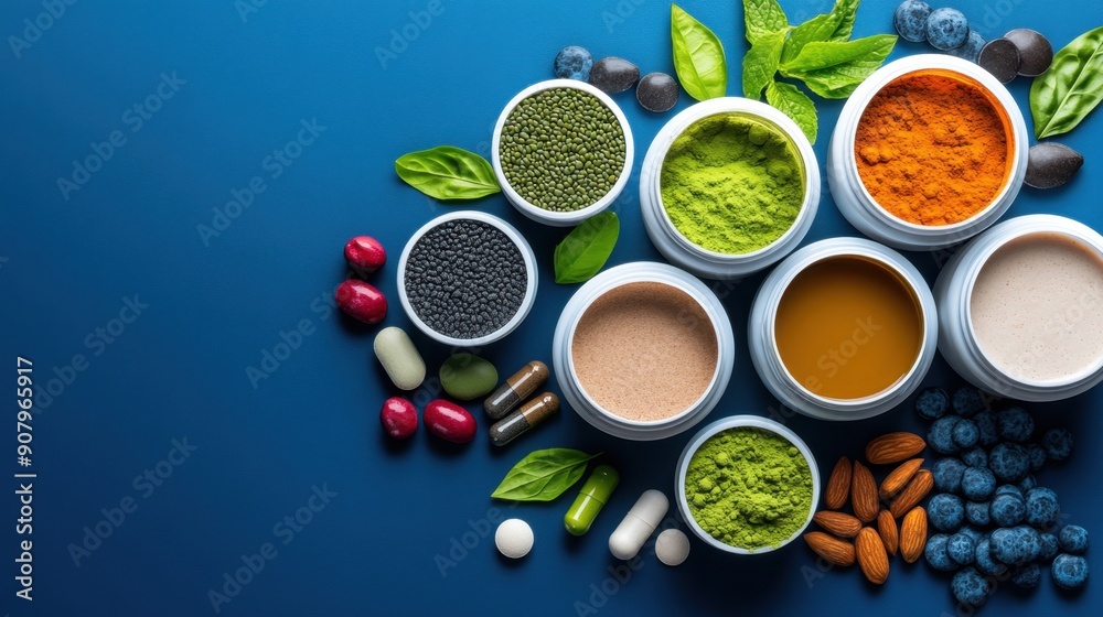 Fitness supplements, protein powder and shakes