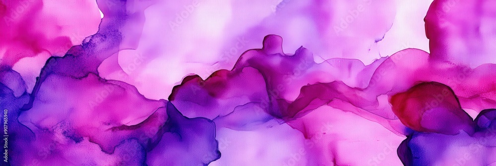Fototapeta premium Abstract Purple and Pink Ink