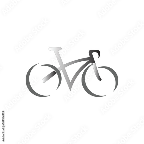 icon bicycle illustration design trendy