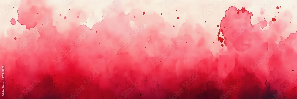 Abstract Watercolor Painting Red and White Abstract Watercolor Painting Red and White