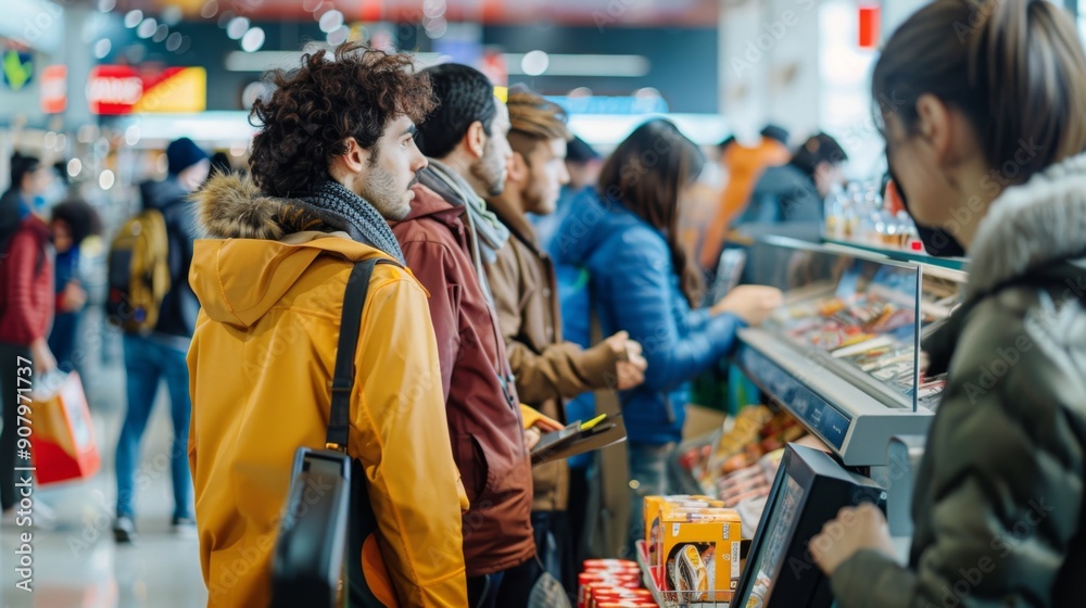 Queue at the Checkout. Queue at the Checkout.