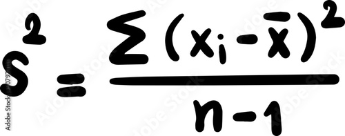 Basic Statistics Formulas handwritten