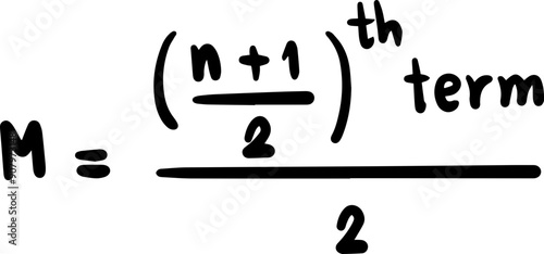 Basic Statistics Formulas handwritten