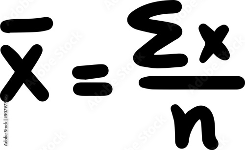 Basic Statistics Formulas handwritten