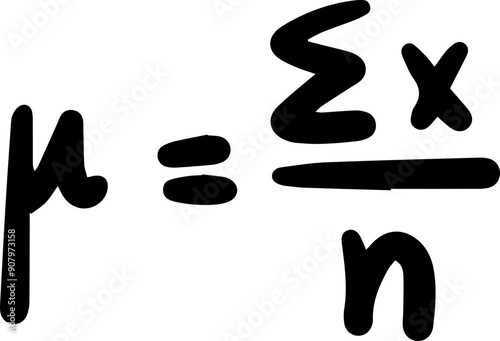 Basic Statistics Formulas handwritten